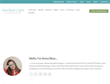 Tablet Screenshot of downloadandprint.com